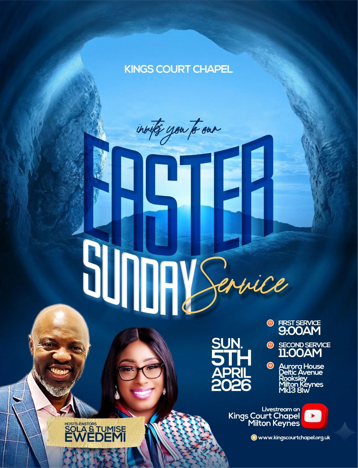 Easter Sunday Service — 5th April 2026 at Kings Court Chapel